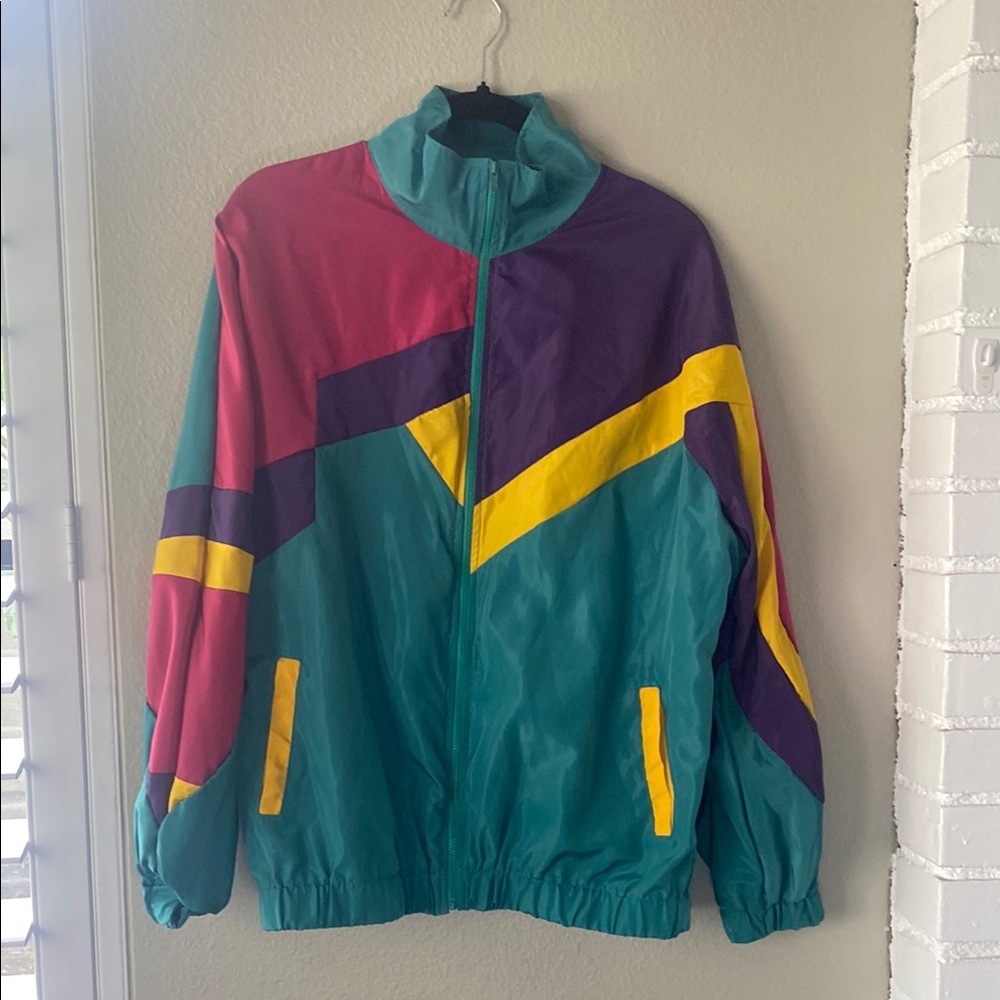 Colorful Vintage Windbreaker Jacket